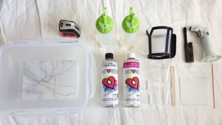 アルコールインクアートのレジンコーティングの基本 Asami S Art Lab