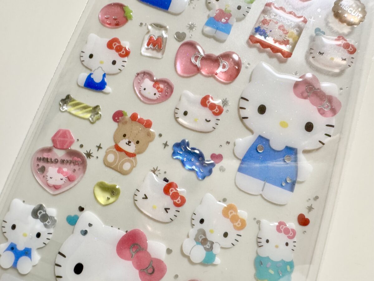 キティちゃんのクリアキャンディシール