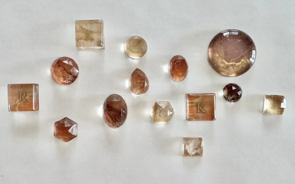 アルコールインクアートのぷっくりシール