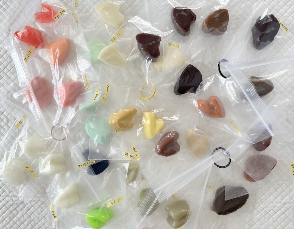 数十種類の比率実験サンプル